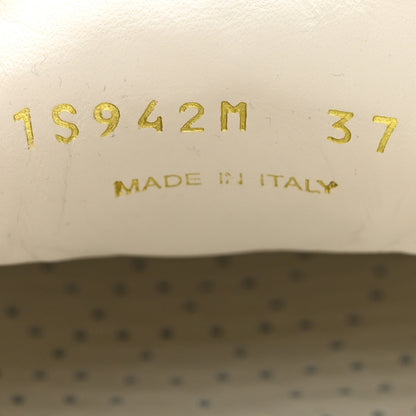 Prada Jacquard Trianglolo Symbole Embroidered Metal Triangle Logo Slip On Sneakers 37 Corda Talco 7 of 7