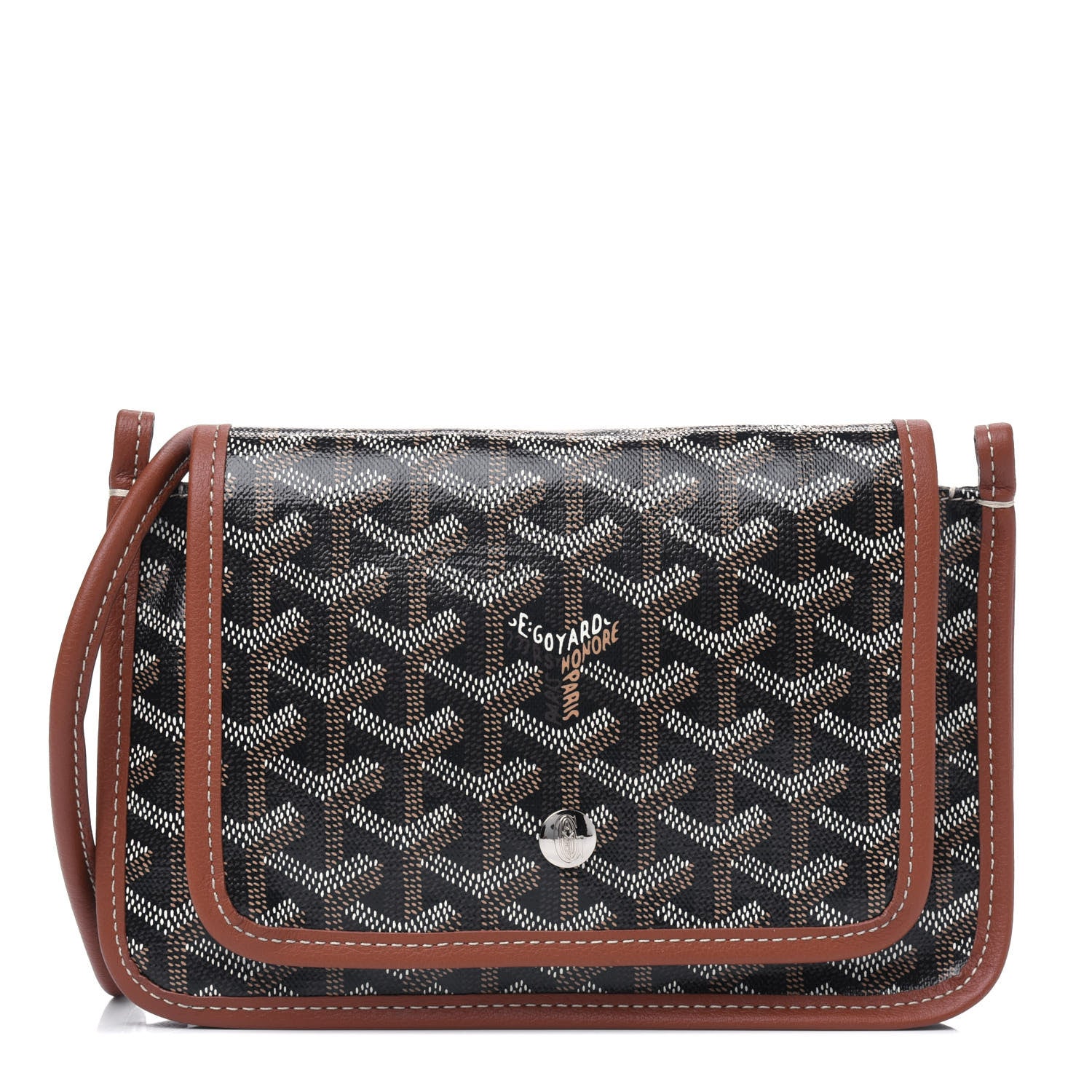 Goyard Goyardine Plumet Wallet Clutch Black Gold 1 of 4