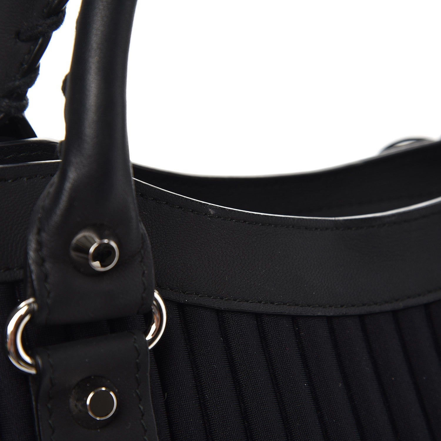 Balenciaga Ribbed Neoprene Classic Silver Hardware City Black 9 of 12