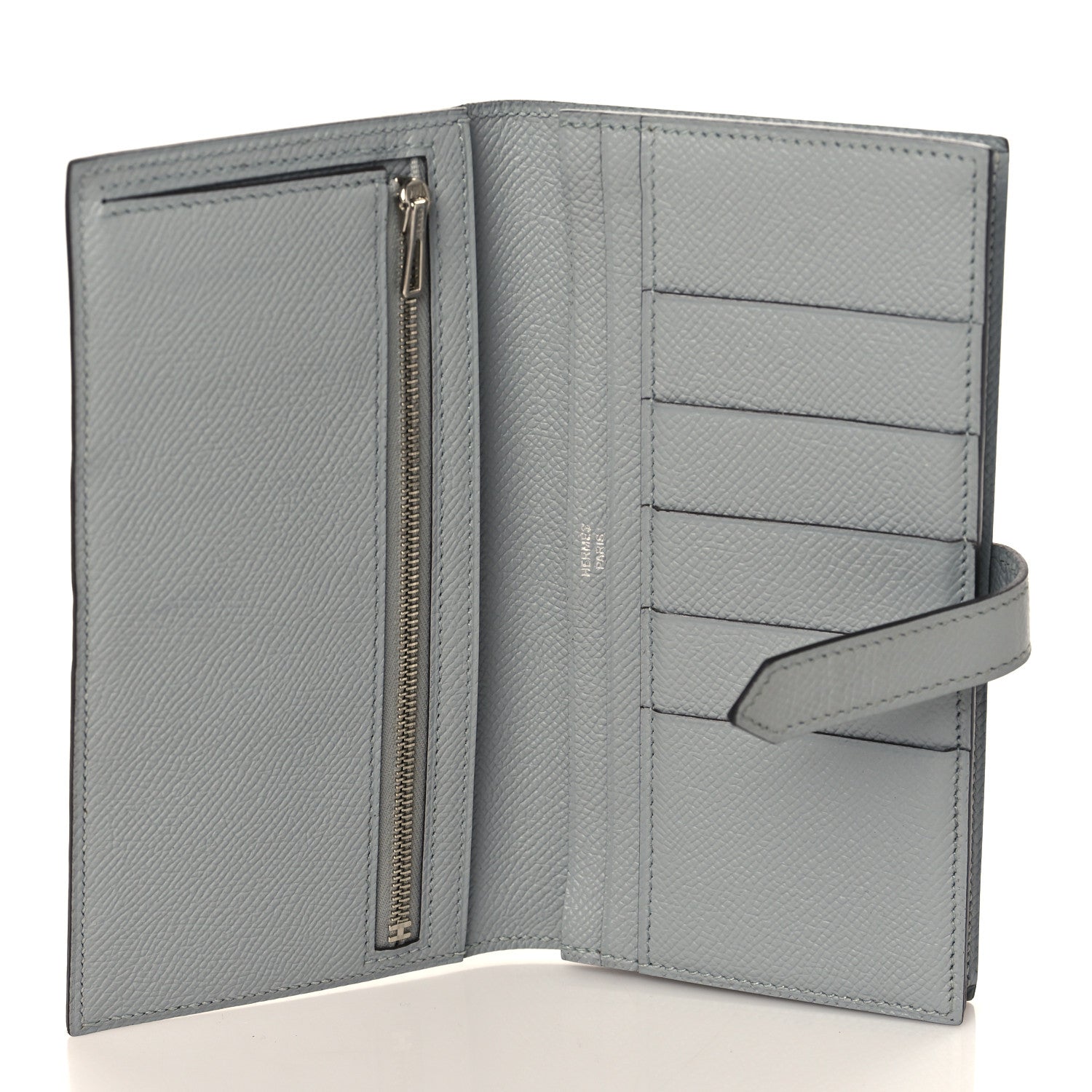 Hermes Epsom Bearn Gusset Wallet Gris Mouette 5 of 7