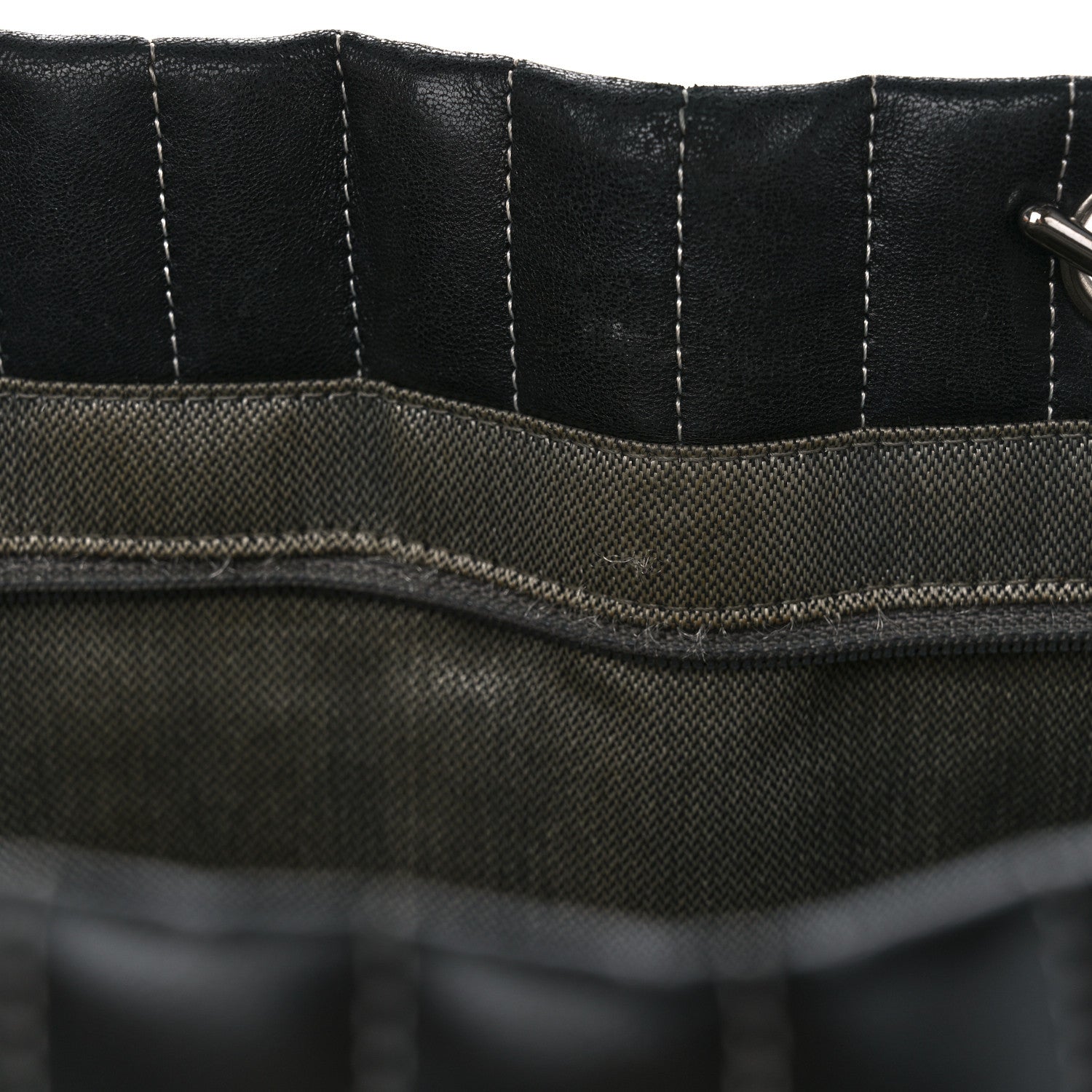 Chanel Lambskin Vertical Quilted Large Mademoiselle Tote Black 13 of 20