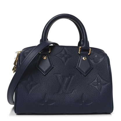 Louis Vuitton Empreinte Monogram Giant Speedy Bandouliere 20 Navy 1 of 10