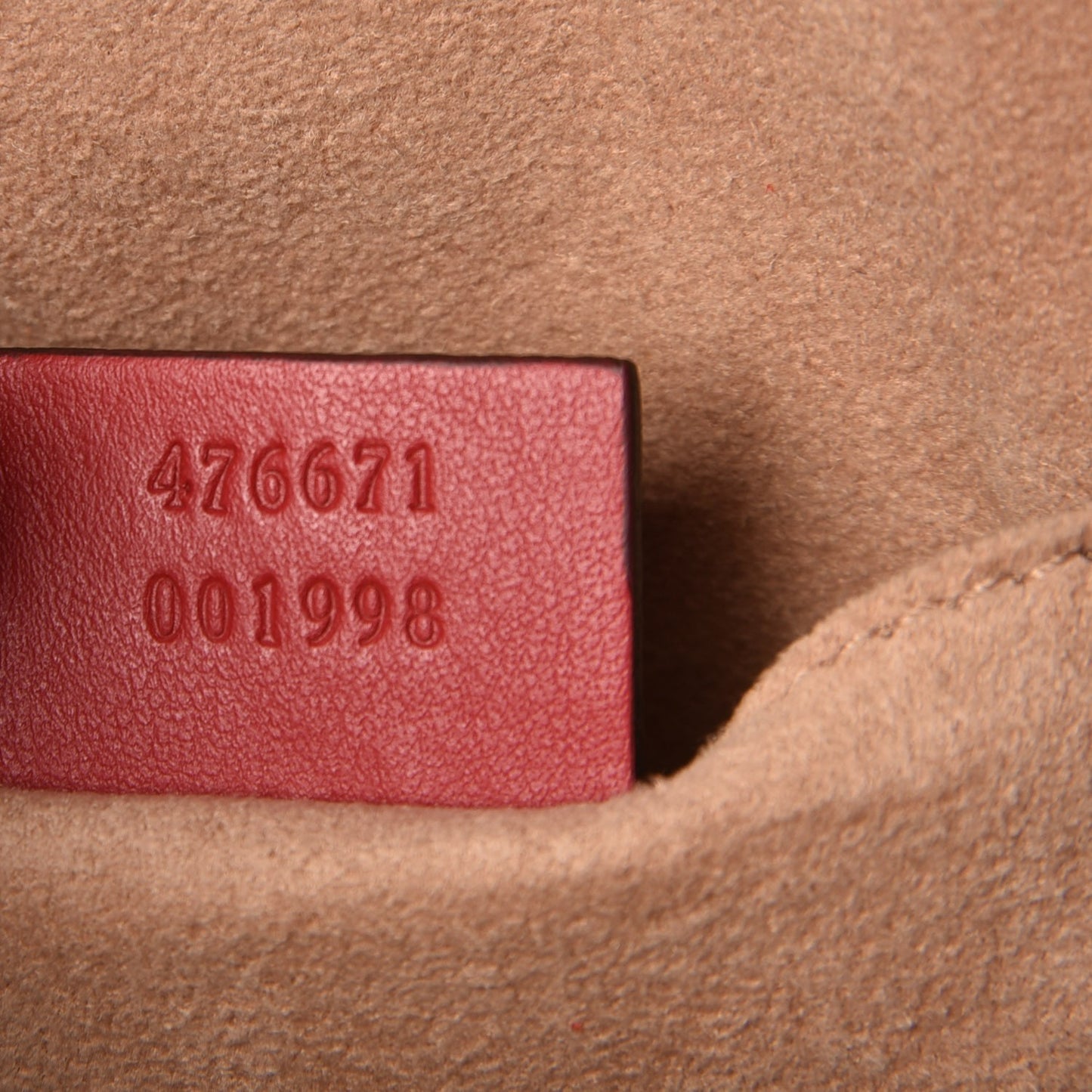 Calfskin Matelasse GG Marmont Dome Backpack Hibiscus Red