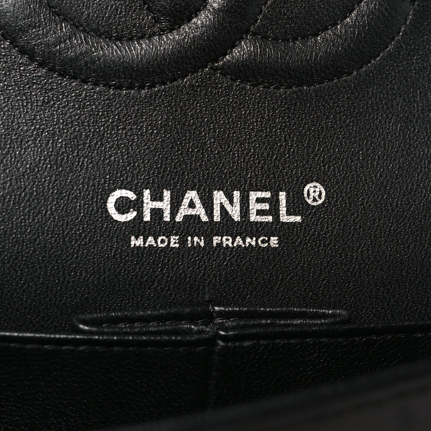 Tweed Quilted Medium Double Flap Black