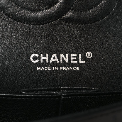 Chanel Tweed Quilted Medium Double Flap Black 6 of 13