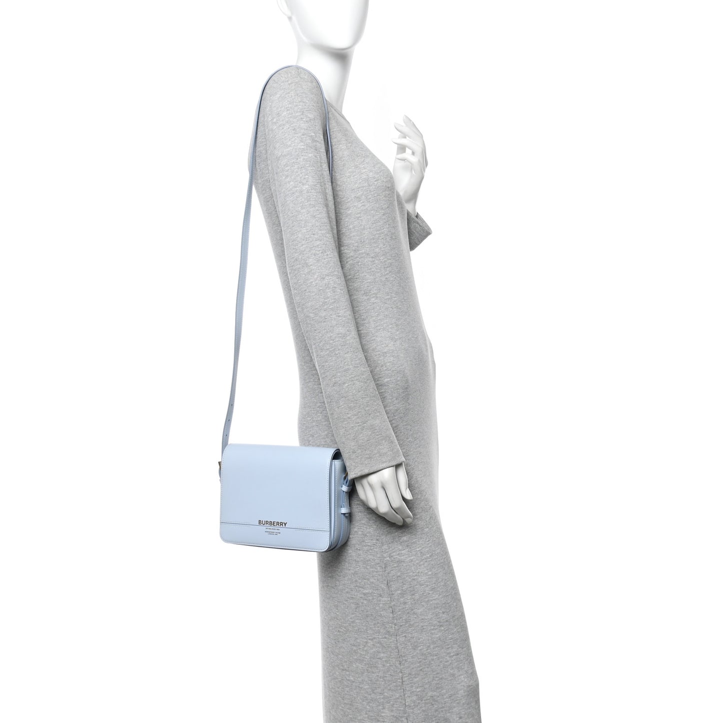 Smooth Calfskin Small Grace Bag Pale Blue