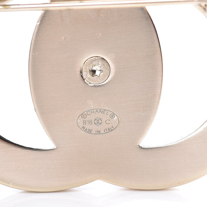 Chanel CC Turnlock Brooch Gold 4 of 6
