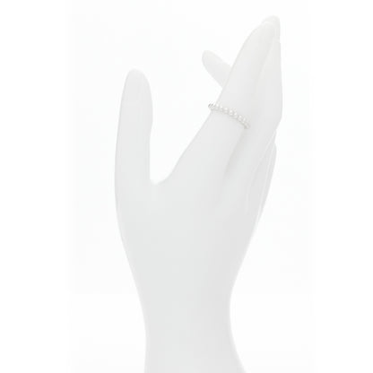 Van Cleef & Arpels 18K White Gold Small Perlee Ring 53 6.5 2 of 5