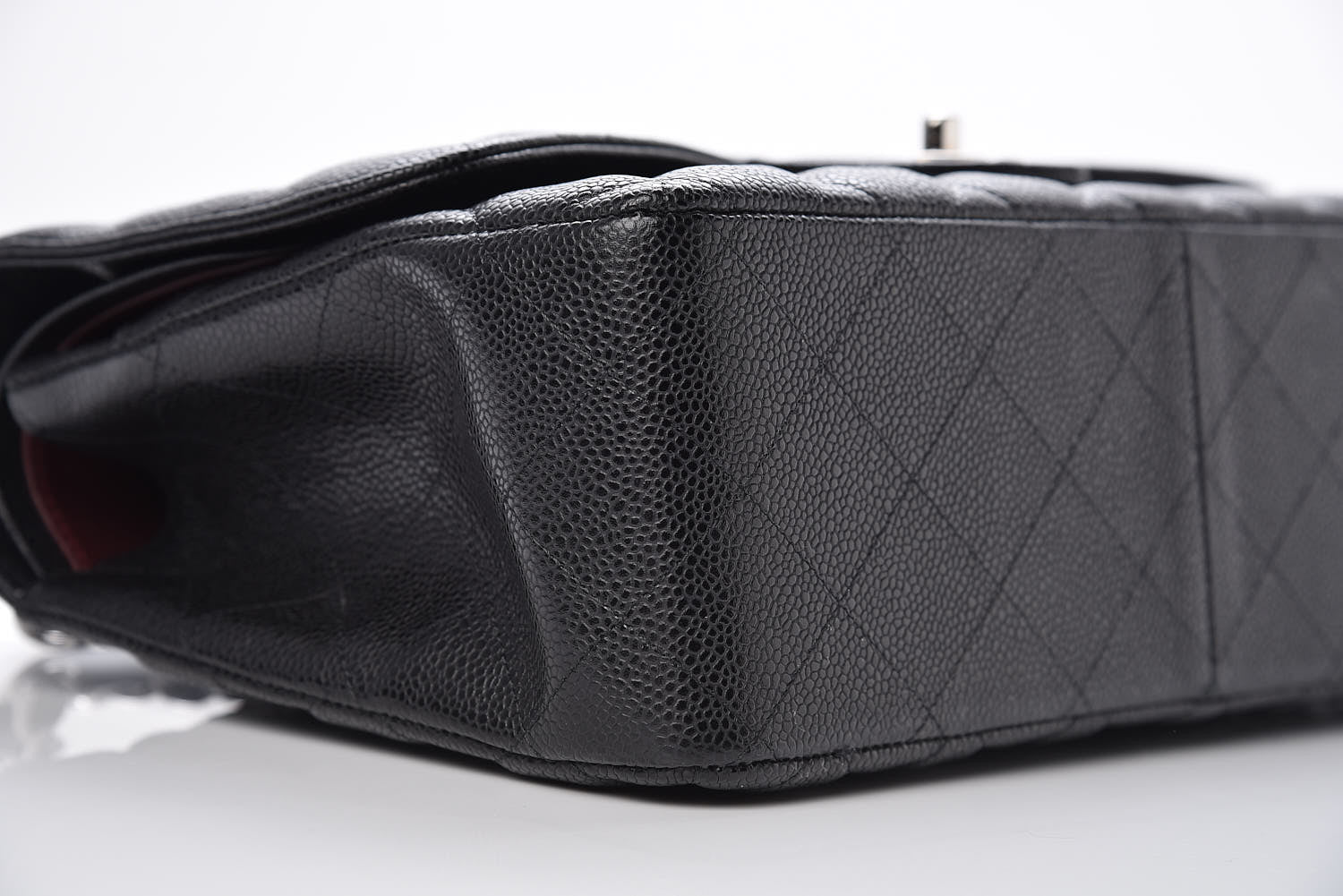 Chanel Caviar Quilted Jumbo Double Flap Black 8 of 9