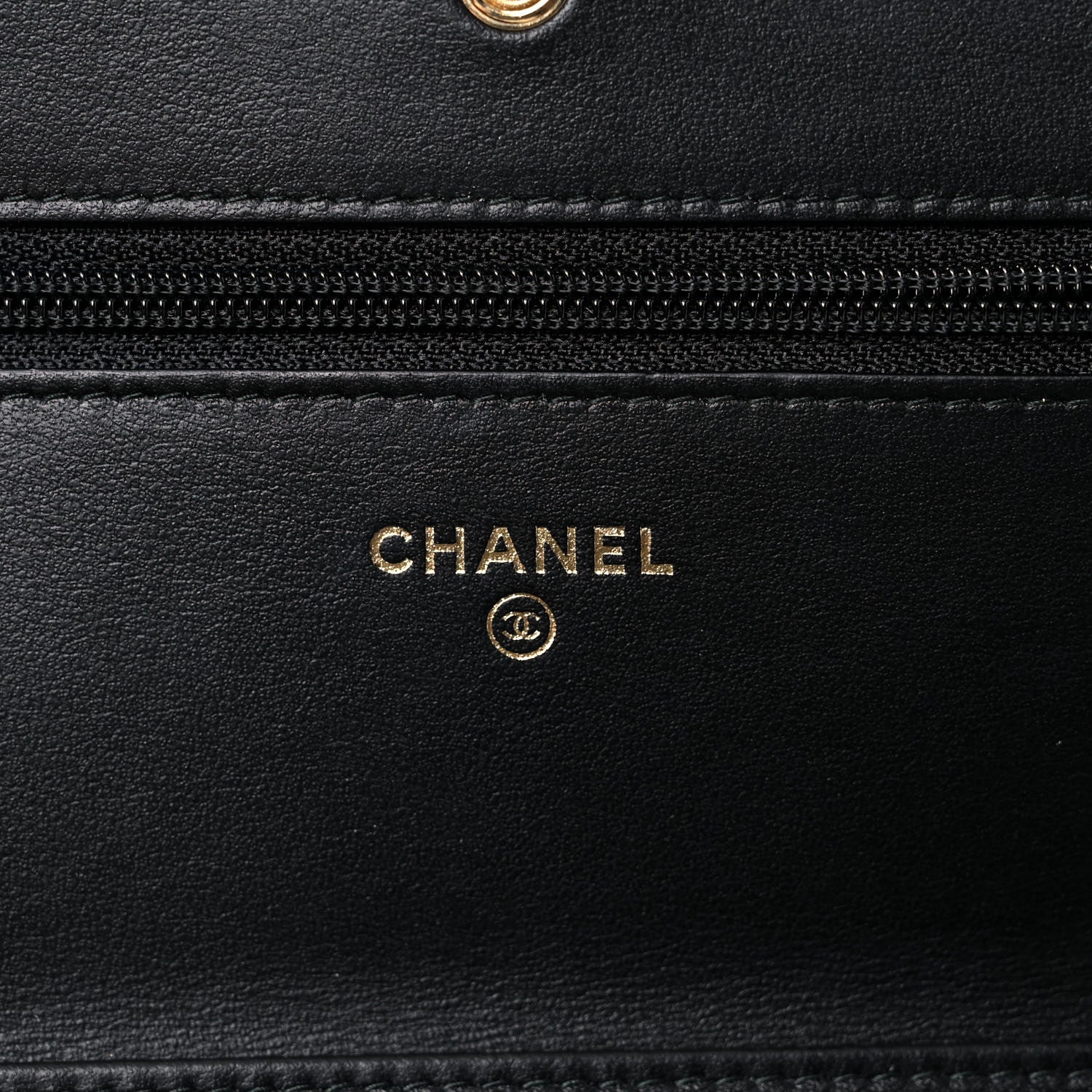 Chanel Caviar Quilted CC Filigree Wallet On Chain WOC Black 8 of 10