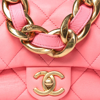 Chanel Lambskin Quilted Mini Funky Town Flap Pink 8 of 10