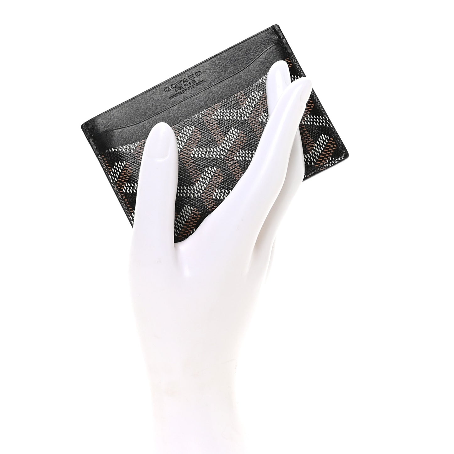 Goyardine Saint Sulpice Card Holder Black