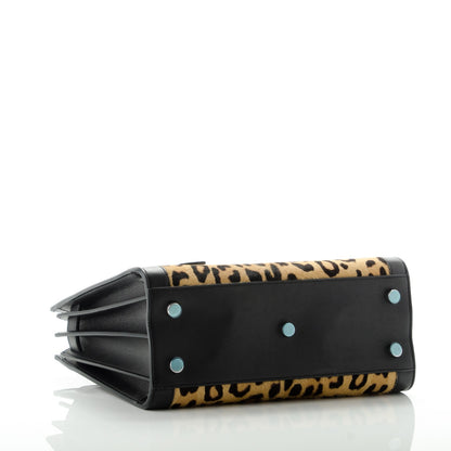 Saint Laurent Pony Hair Leopard Print Baby Sac De Jour Black 4 of 6