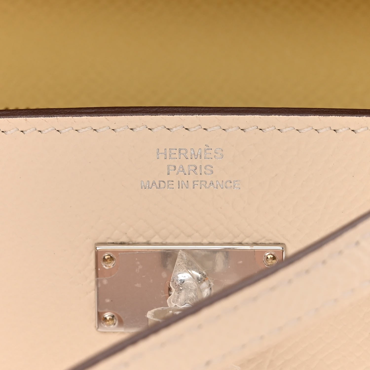 Hermes Epsom Verso Kelly Wallet To Go Nata Jaune Poussin 6 of 9