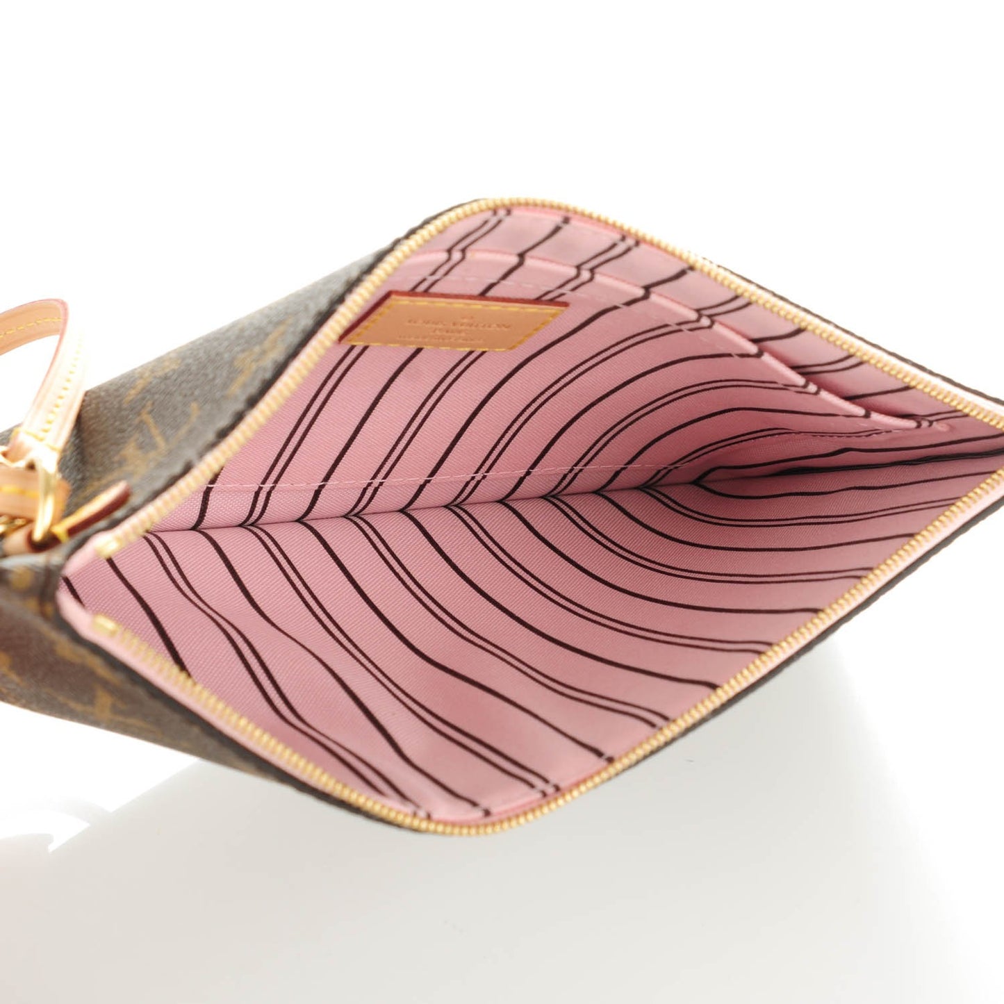 Monogram Neverfull MM GM Pochette Rose Ballerine
