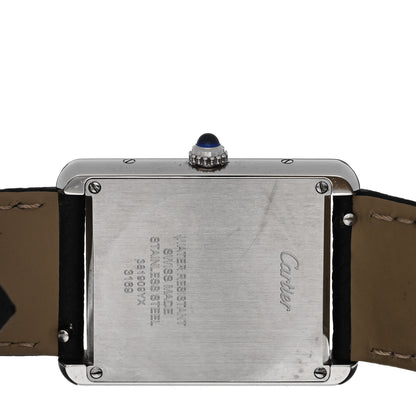 Cartier Stainless Steel Calfskin 27mm Tank Solo Quartz Watch 4 of 6