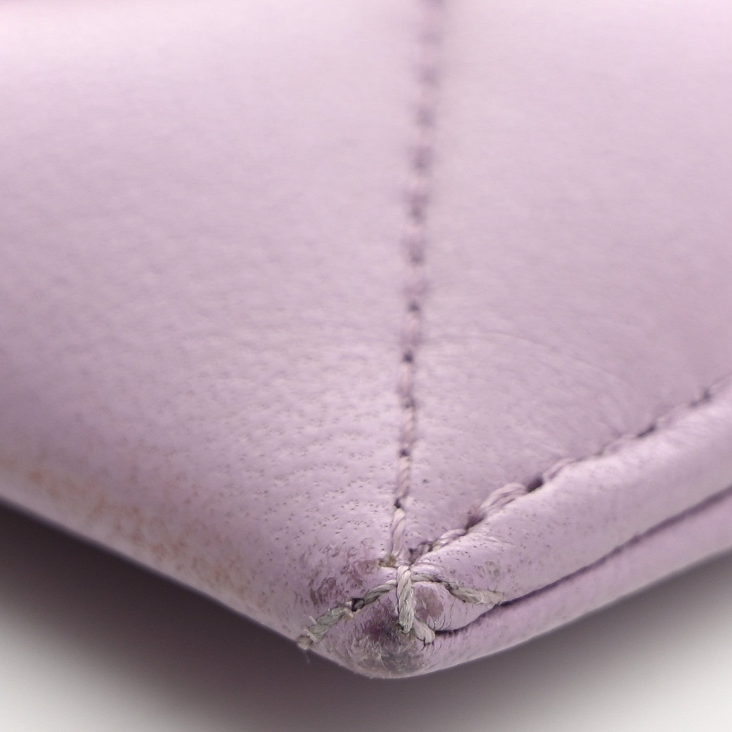 Chanel Lambskin Quilted Chanel 19 Card Holder Light Purple 10 of 11