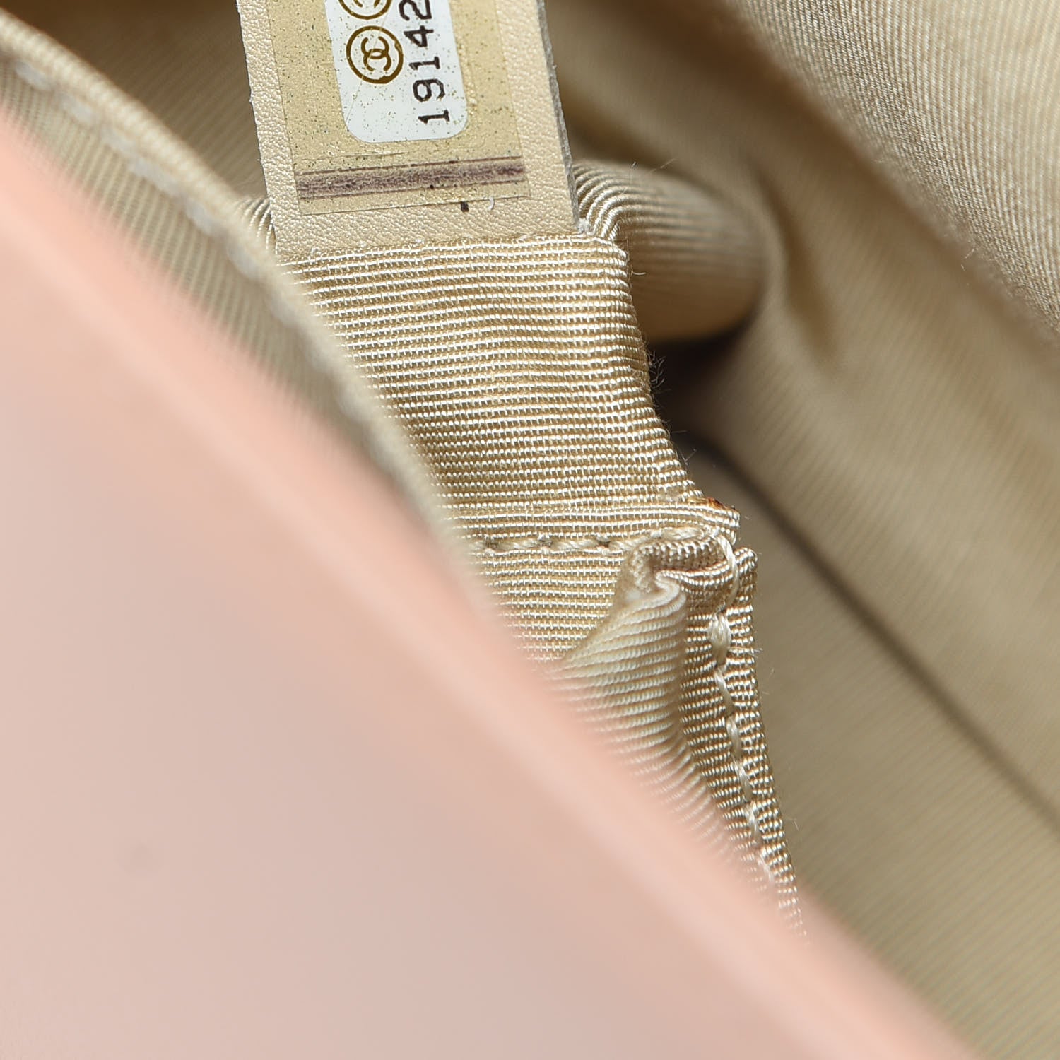 Chanel Calfskin Chevron Quilted New Medium Boy Flap Beige 7 of 11