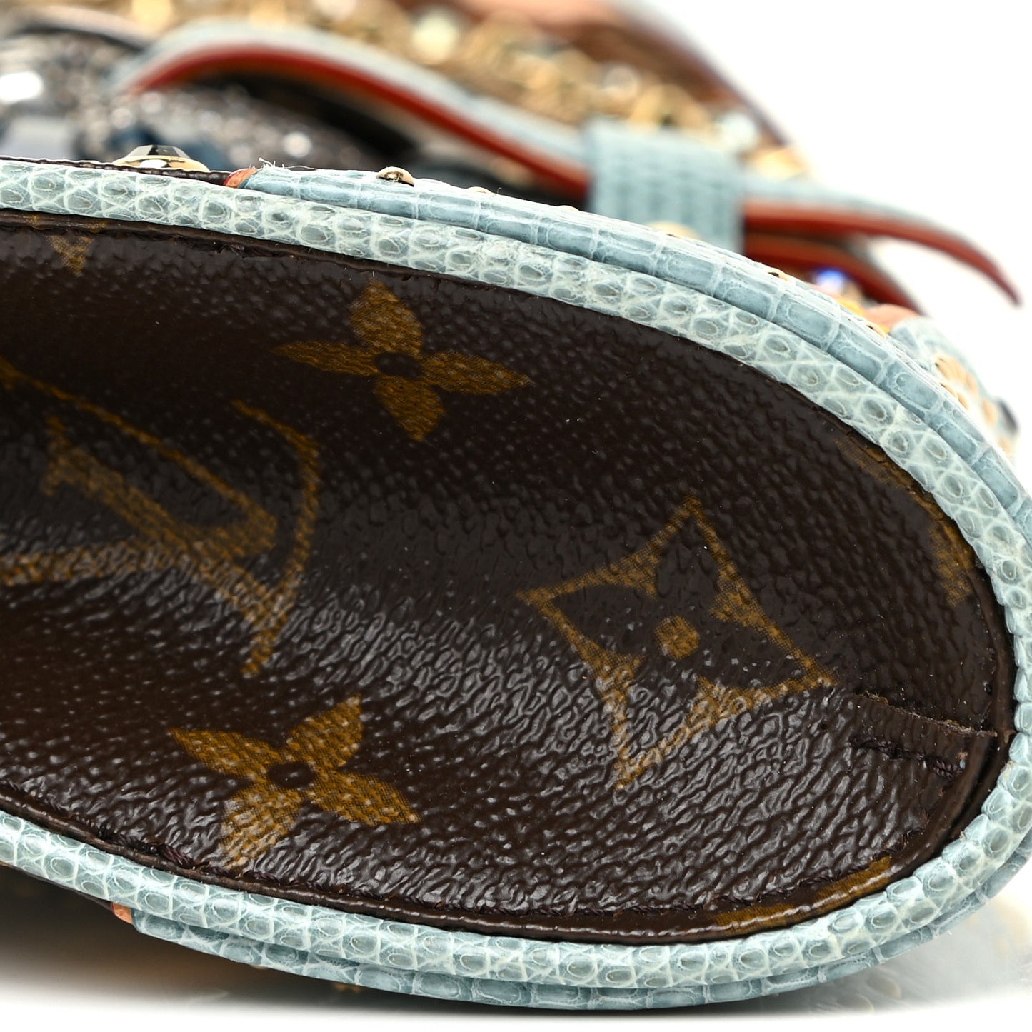 Monogram Lizard Embellished Les Extraordinaires Clutch