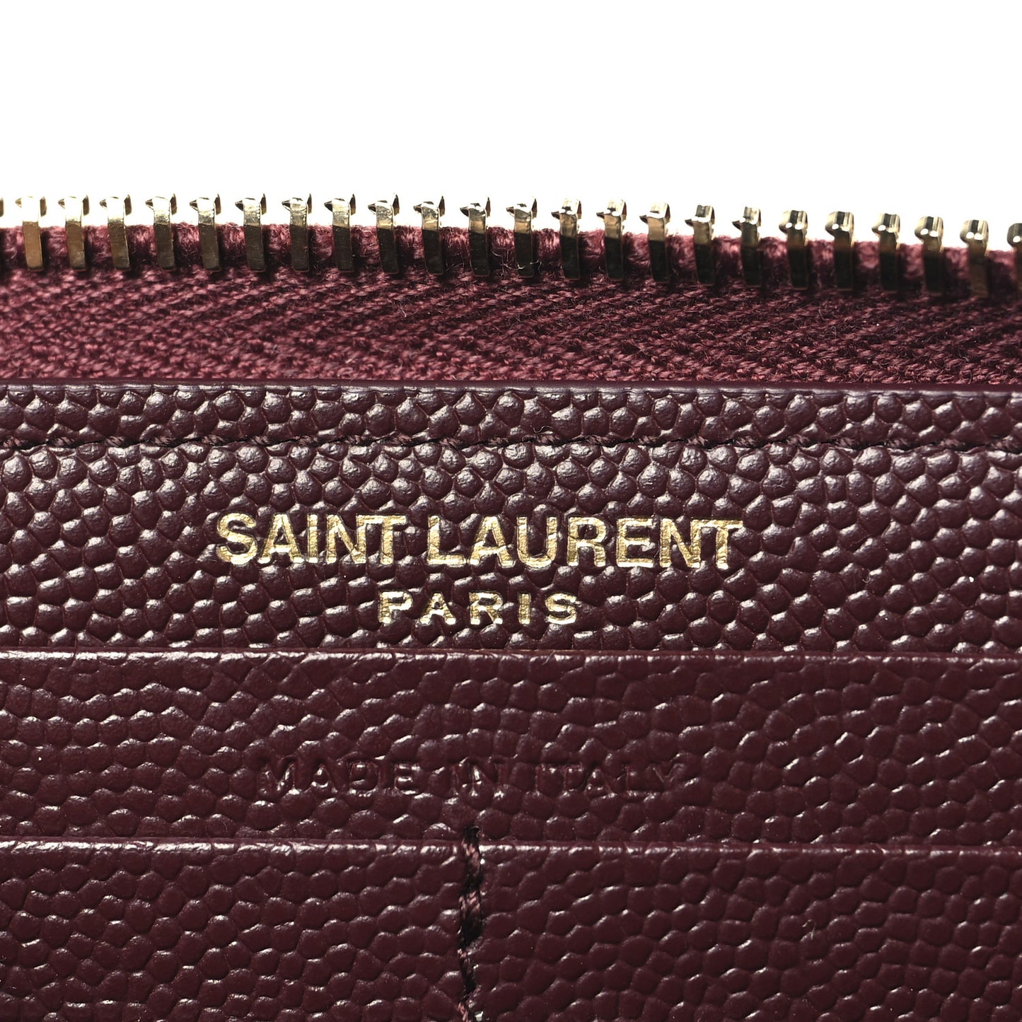 Grain De Poudre Matelasse Chevron Monogram Zip Around Wallet Rouge Legion