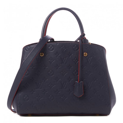 Louis Vuitton Empreinte Montaigne MM Marine Rouge 1 of 8