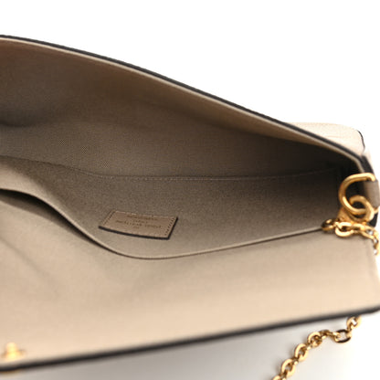 Louis Vuitton Empreinte Monogram Giant Felicie Pochette Tourterelle Creme 6 of 8