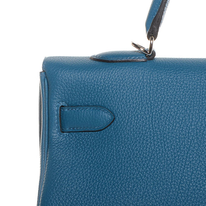 Hermes Togo Kelly Retourne 35 Bleu de Galice 5 of 24
