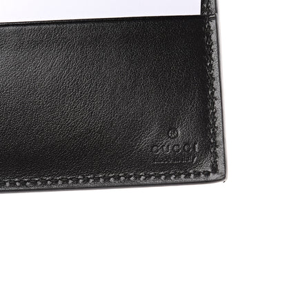 Gucci Plutone Calfskin Logo Bi-Fold Wallet Black 5 of 5