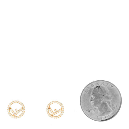Fendi Metal Crystal F is Fendi Earrings Gold 2 of 4