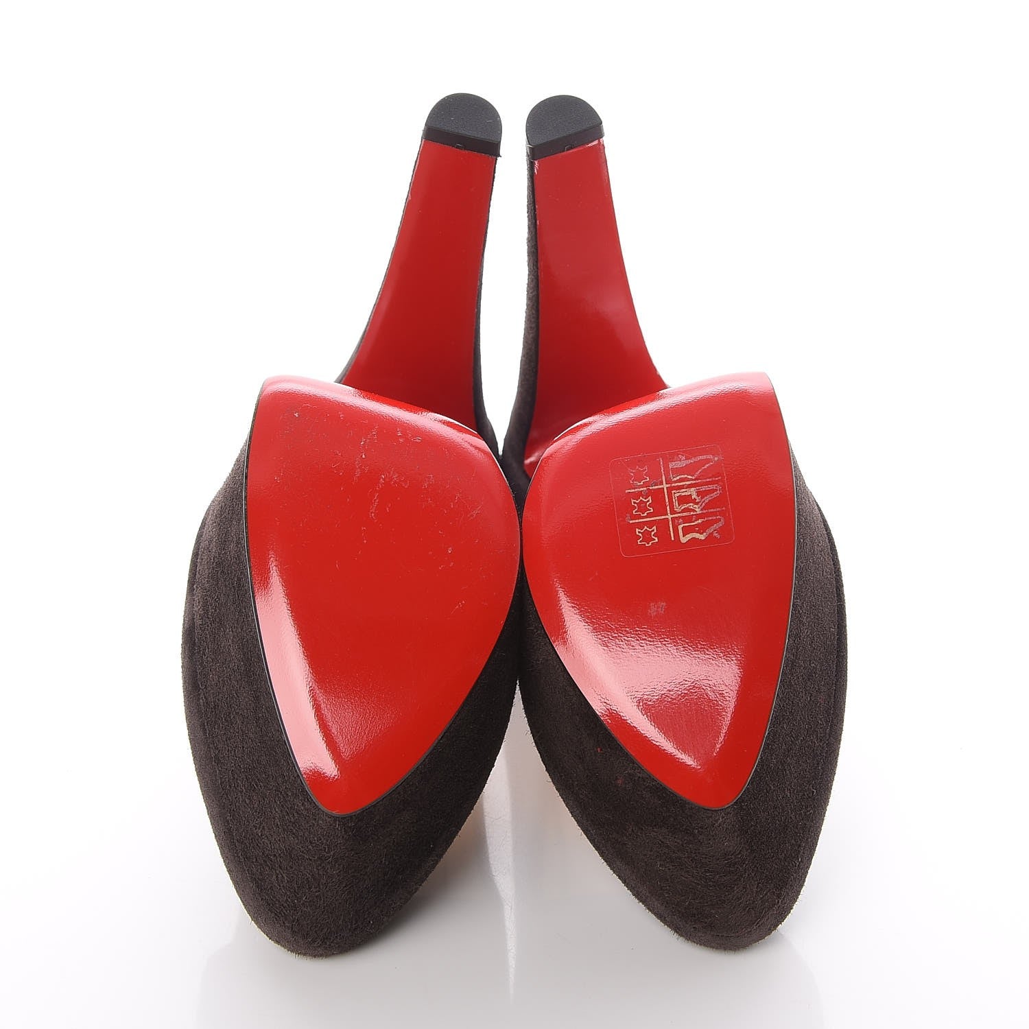 Christian Louboutin Suede Alta Vicky 160 Pumps 38.5 Chocolate 5 of 8