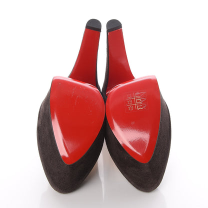 Christian Louboutin Suede Alta Vicky 160 Pumps 38.5 Chocolate 5 of 8