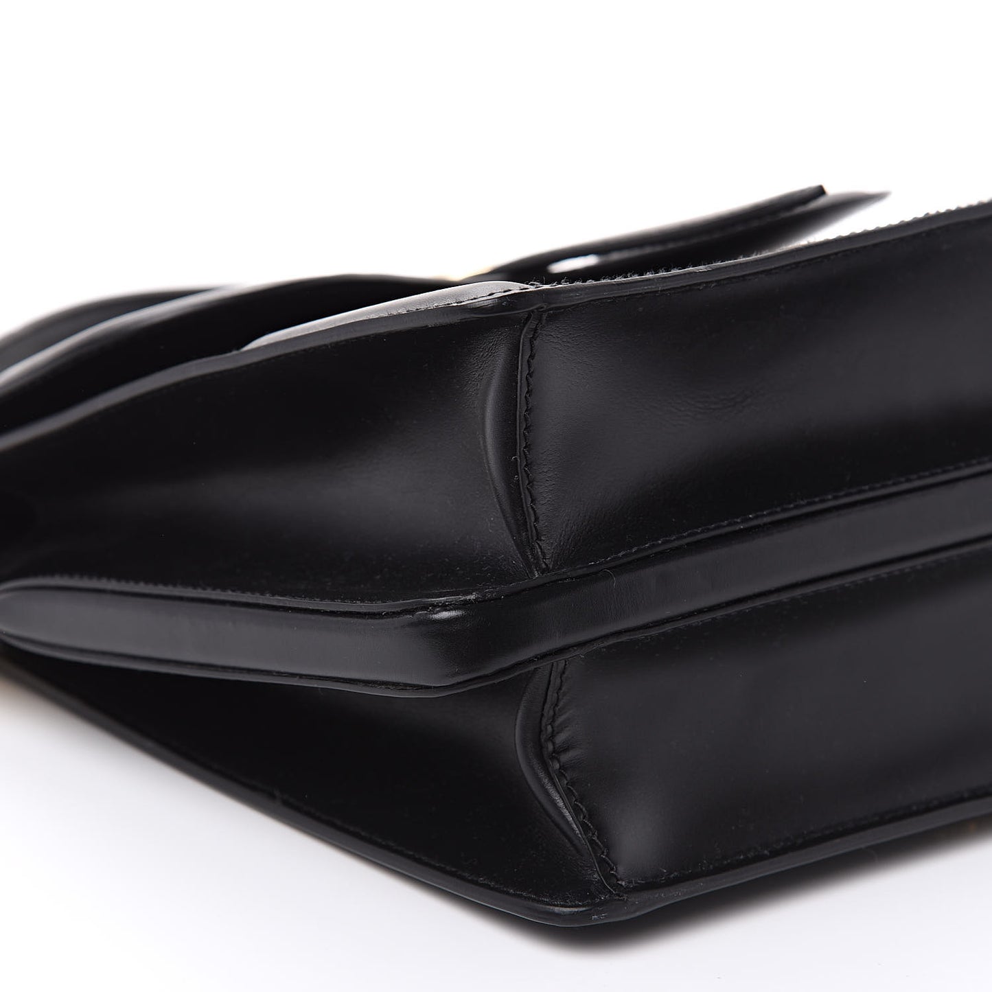 City Calfskin Belle Top Handle Bag Black
