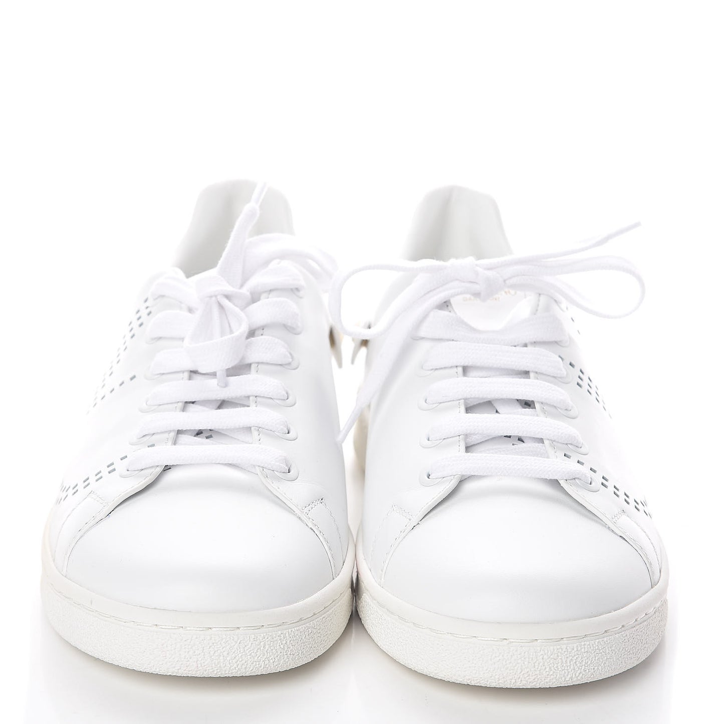 Calfskin Womens Backnet Sneakers 38.5 White