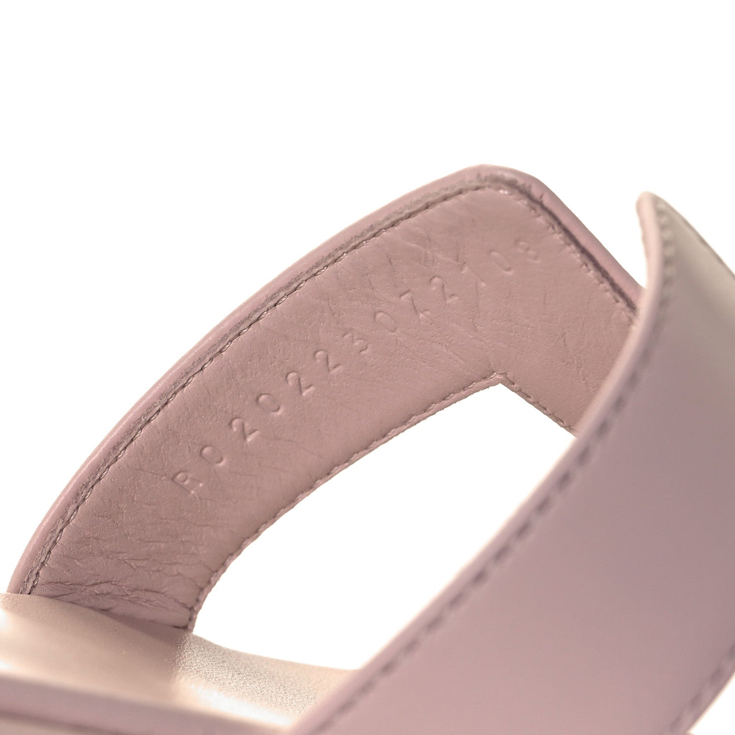 Hermes Calfskin Oran Sandals 37.5 Rose Petale 8 of 9