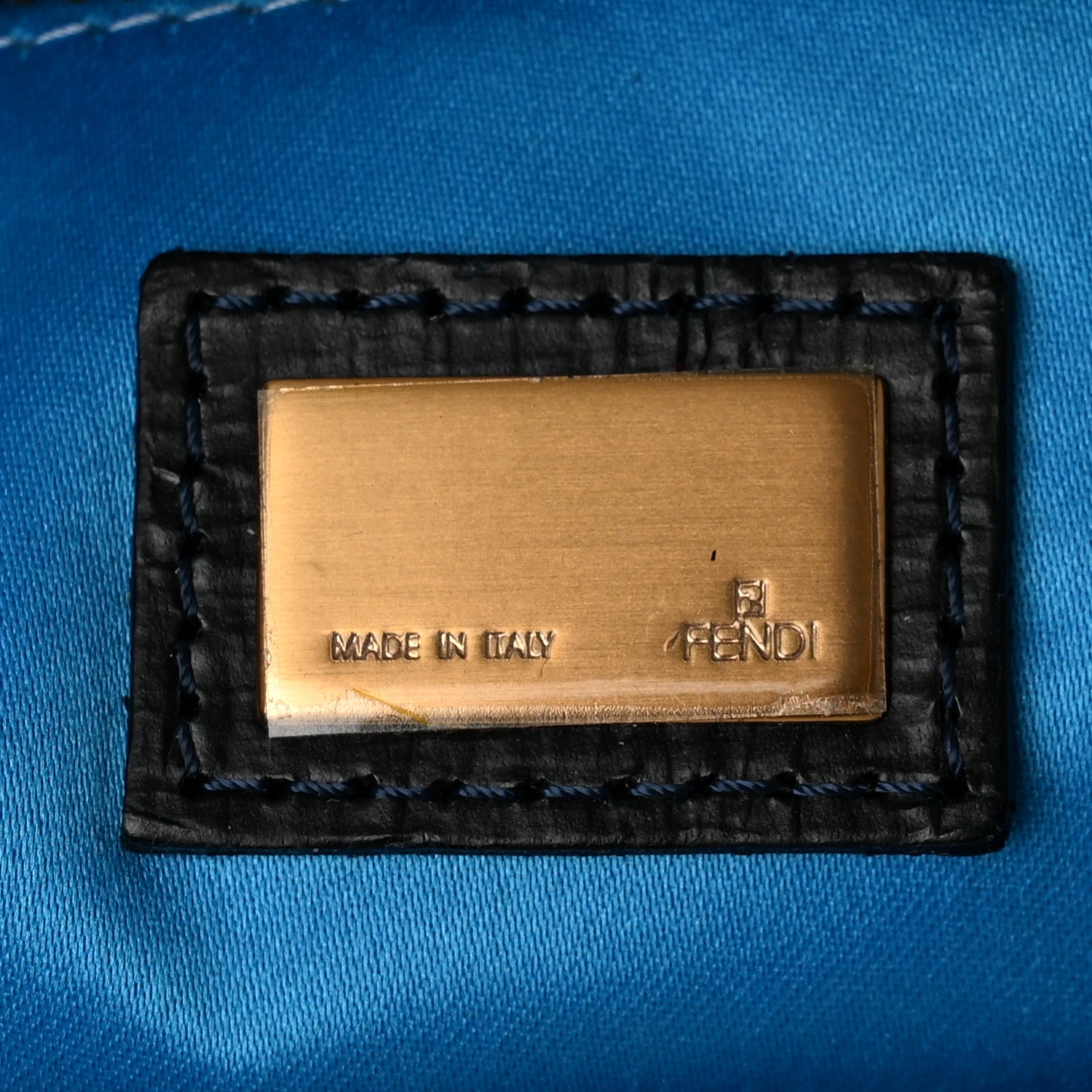 Fendi Wool Flowerland Hobo Blue 6 of 10