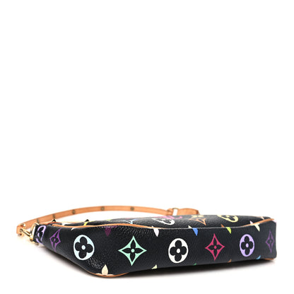 Louis Vuitton Monogram Multicolor Pochette Accessories Black 4 of 10