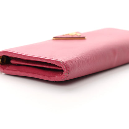 Prada Saffiano Half Zip Wallet Ibisco 11 of 16