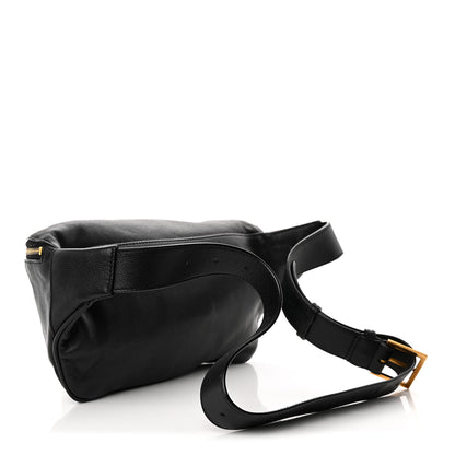 Saint Laurent Grain De Poudre Monogram Belt Bag Black 3 of 10