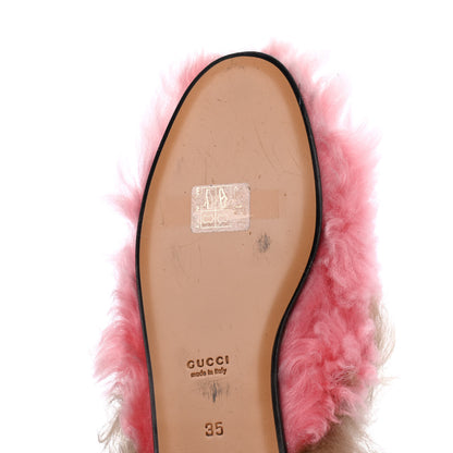 Gucci Merino Wool Womens Princetown Slippers 35 Pink 8 of 9