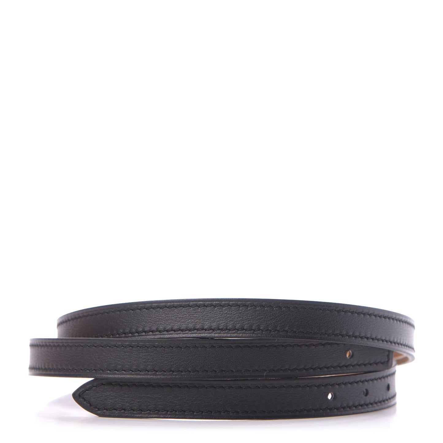 Swift Epsom 13mm Belt Strap 75 Black Gold