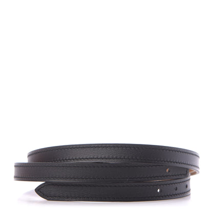 Hermes Swift Epsom 13mm Belt Strap 75 Black Gold 1 of 6