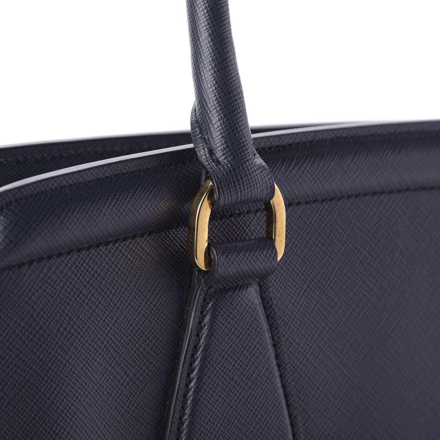 Prada Saffiano Lux Parabole Tote Baltico 11 of 12