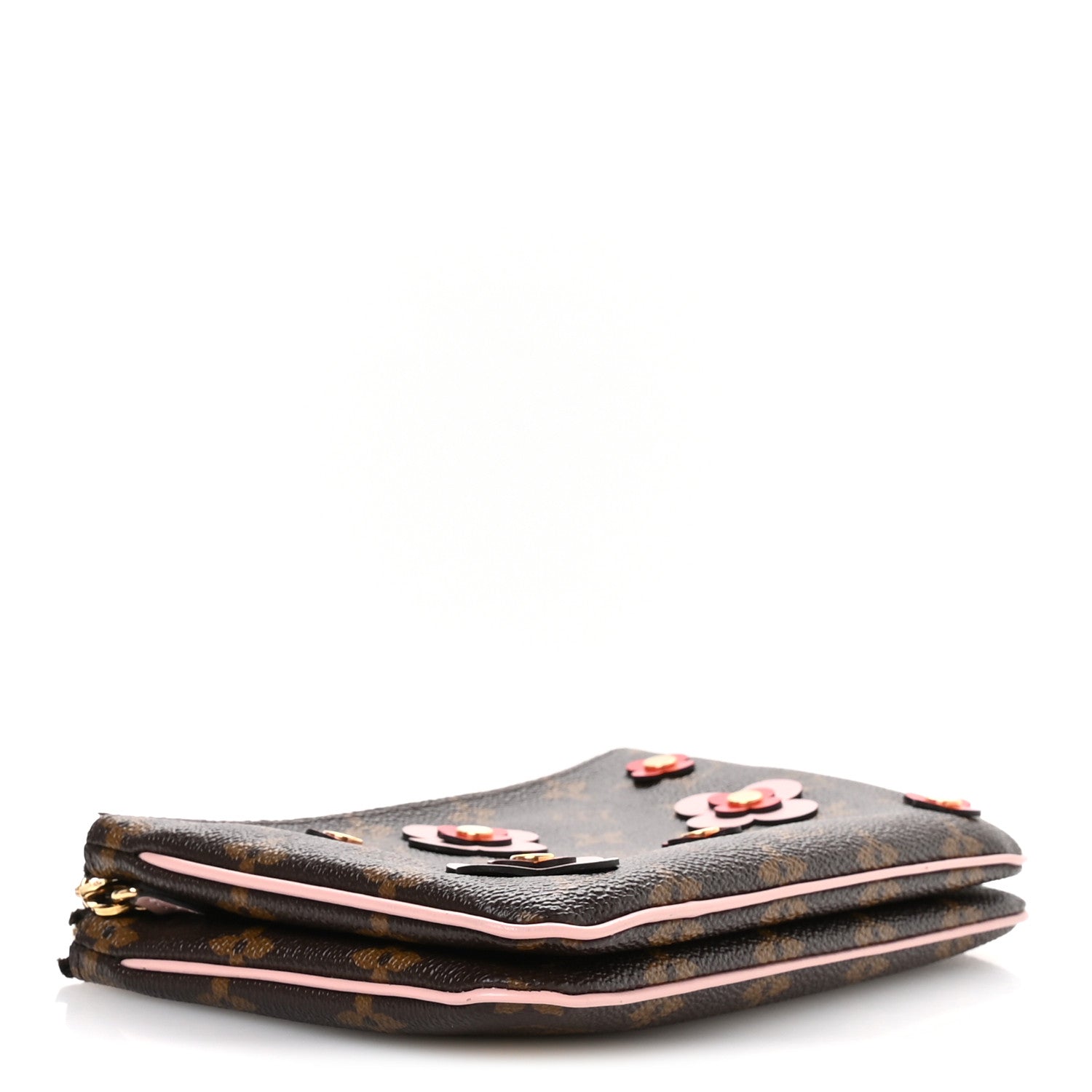 Louis Vuitton Monogram Blooming Flowers Double Zip Pochette 4 of 12