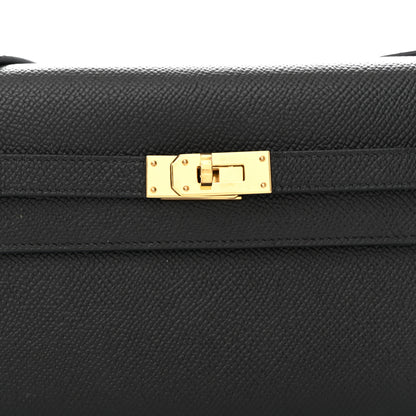 Hermes Epsom Kelly Wallet To Go Black 9 of 12