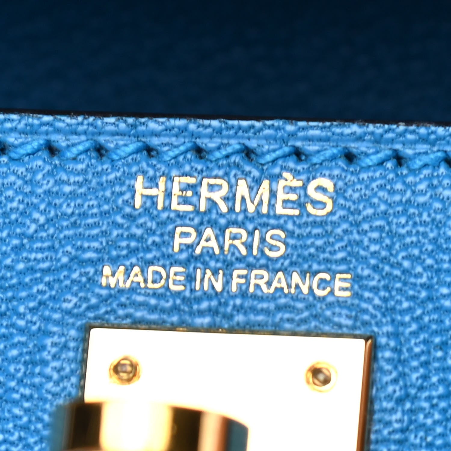 Hermes Chevre Mysore Kelly Sellier 25 Bleu Zanzibar 6 of 9