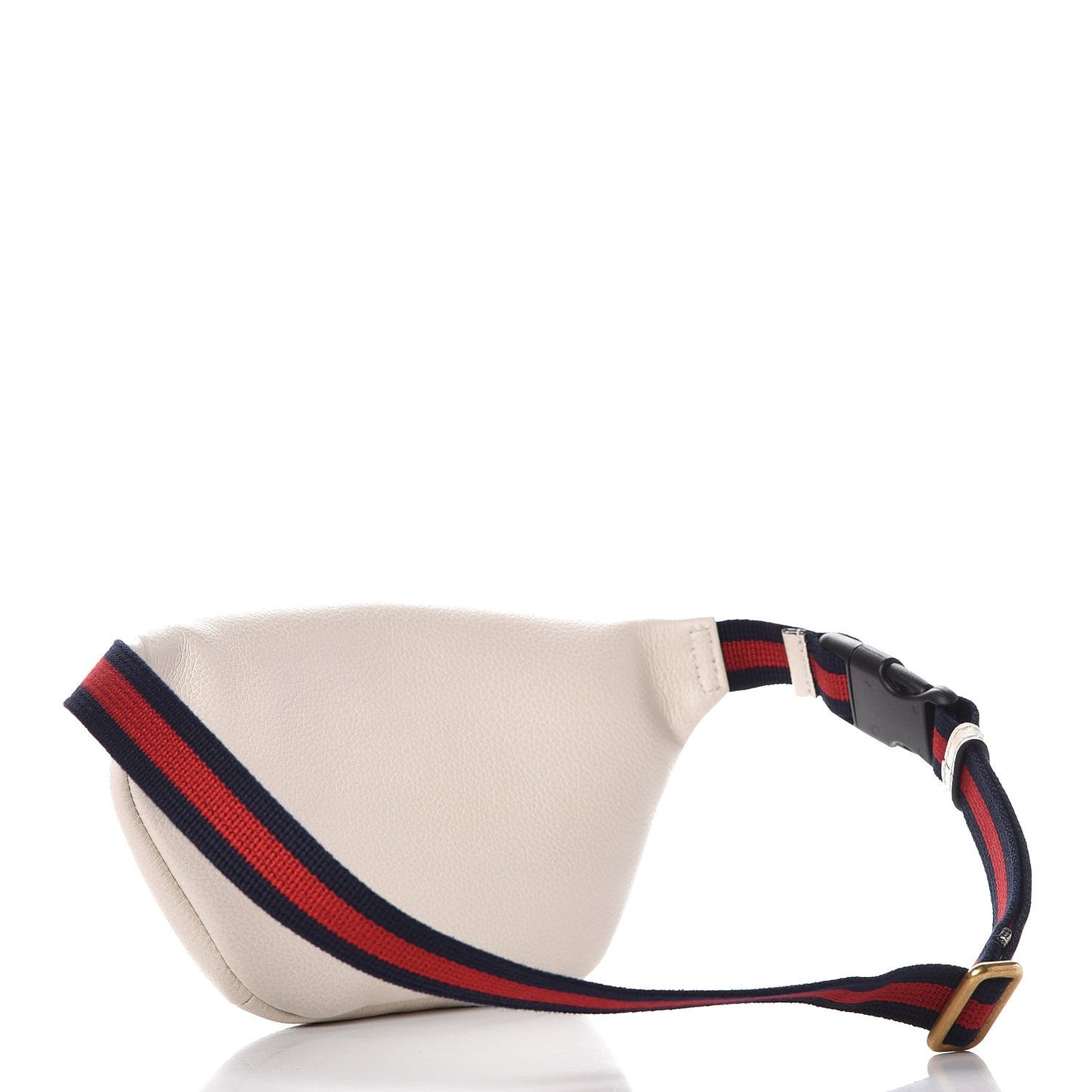 Grained Calfskin Small Logo Belt Bag White
