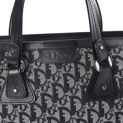 Christian Dior Denim Calfskin Monogram Tote Black 8 of 10