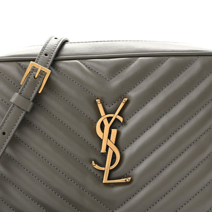 Saint Laurent Calfskin Matelasse Monogram Lou Camera Bag Dusty Grey 9 of 14