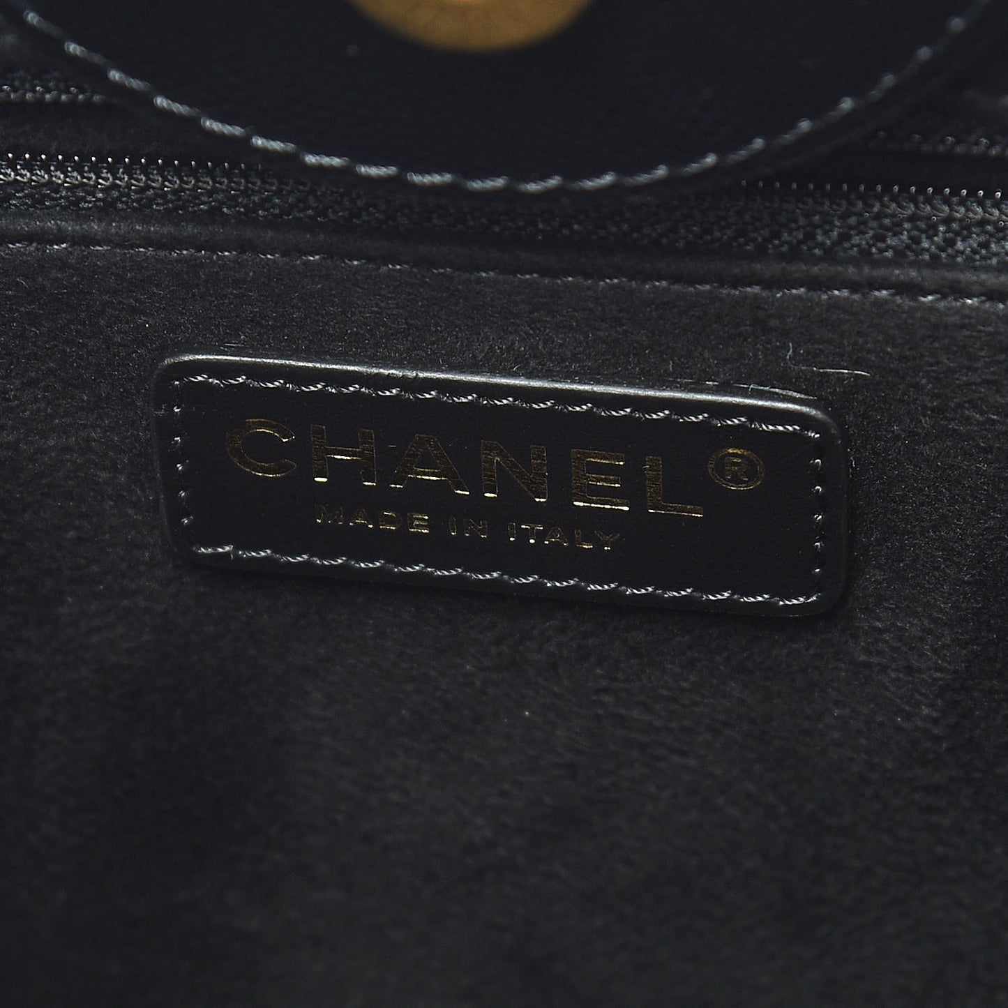 Caviar Small Studded Deauville Tote Black