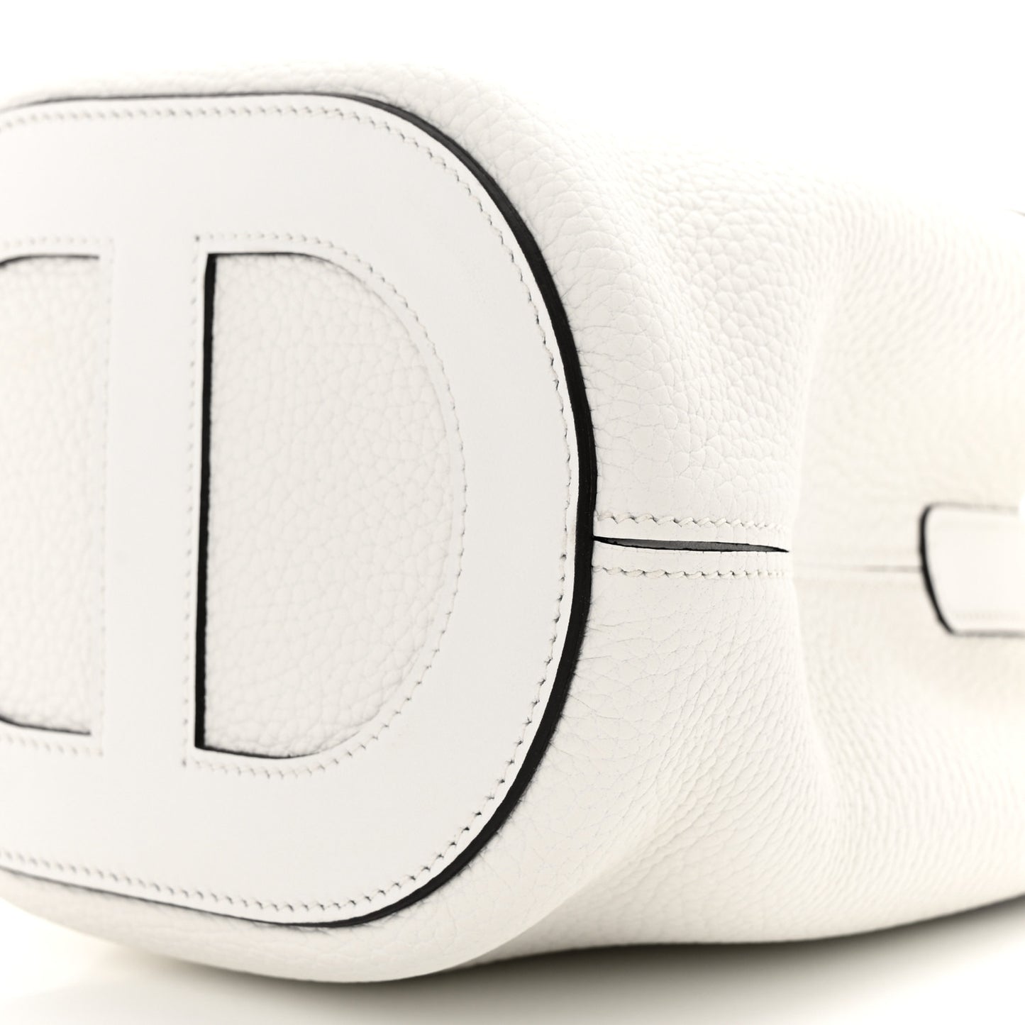 Taurillon Clemence Swift In-The-Loop 18 Bag New White